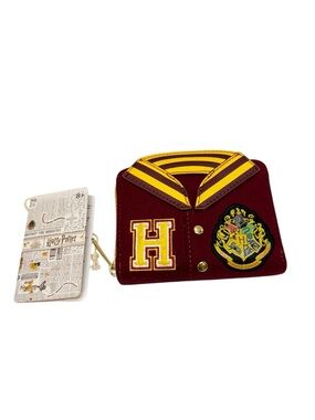 Loungefly WB Harry Potter Gryffindor Varsity Zip Around Wallet Hogwarts New